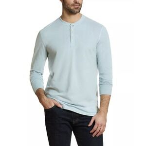 NWT Weatherproof Vintage Mens Long Sleeve Brushed Jersey Henley Shirt, Sz XL